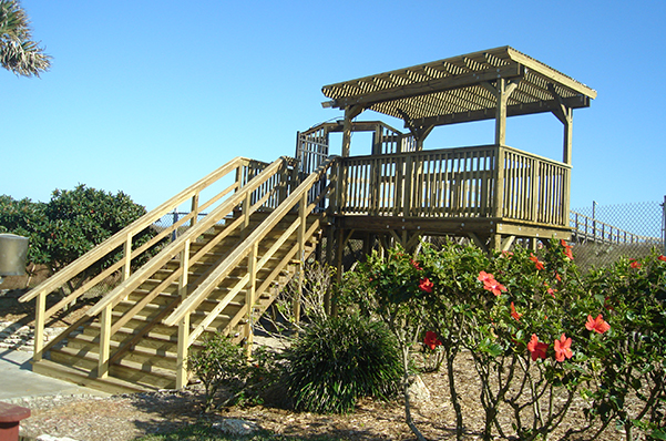 Wooden pergola