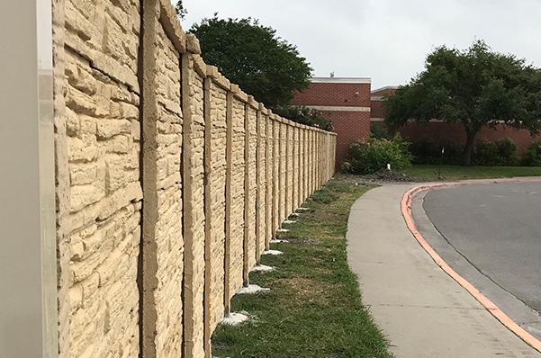 Concrete Brick Fence in Corpus Christi, TX