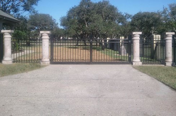 Columns with gate in Corpus Christi, TX