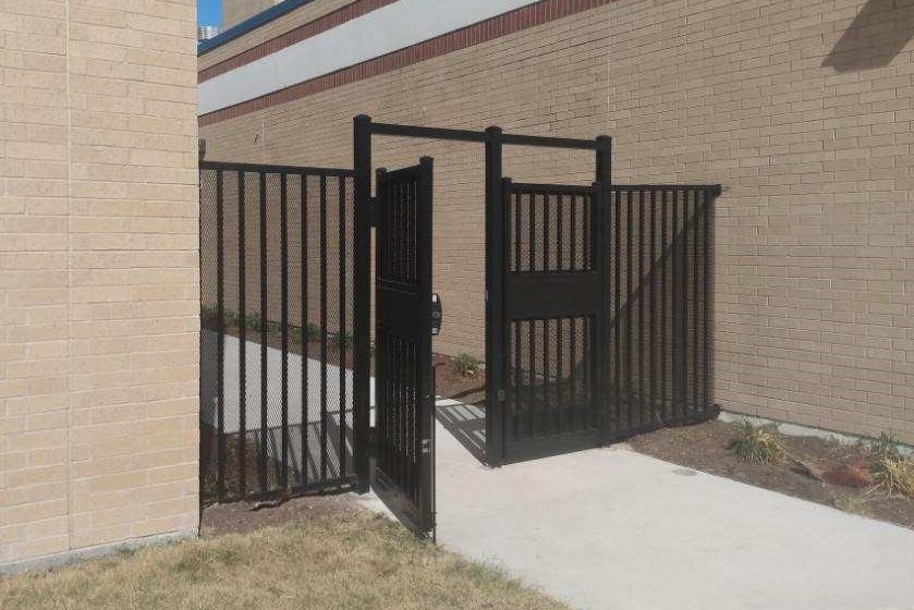Aluminum security gate by D&C Fence Co in Corpus Christi, Tx