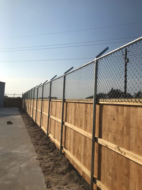 Commercial fencing by D&C Fence Co in Corpus Christi, Tx.